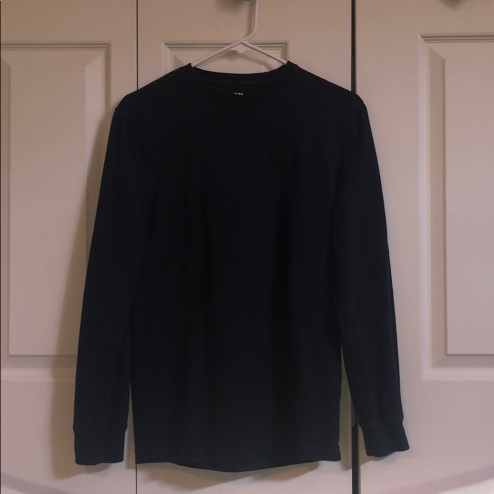 Navy blue thick long sleeve h&m